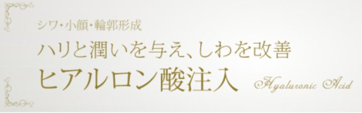 銀座小町クリニック 銀座院 ヒアルロン酸