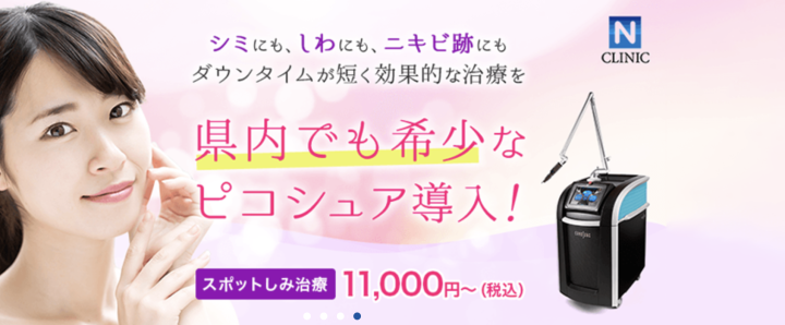 Nクリニック 新潟院 シミ取り放題