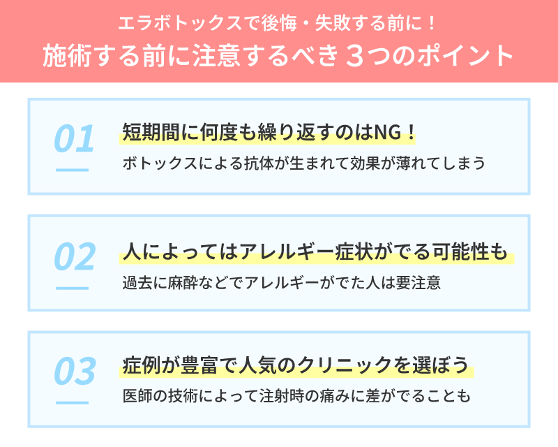 エラボトックス 後悔