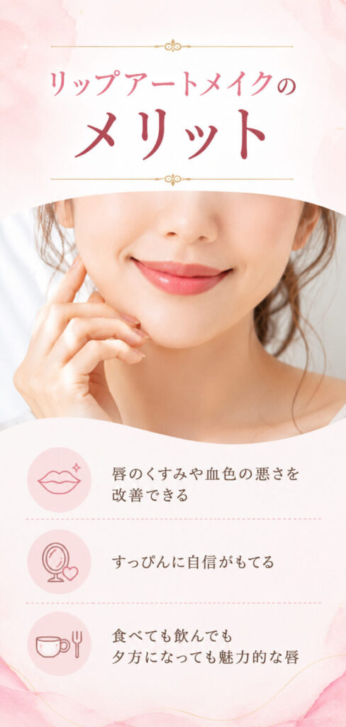 リップアートメイク メリット