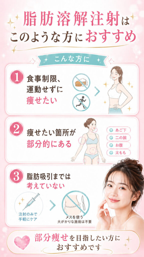 脂肪溶解注射　このような方におすすめ
