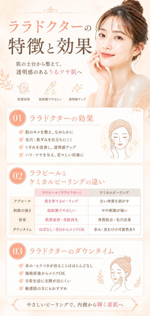 ララドクター　効果とダウンタイム