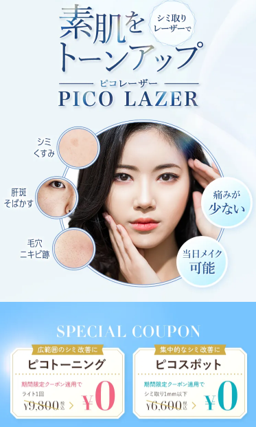 ピコトーニング　TCB東京中央美容外科